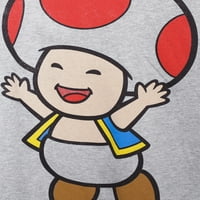 Nintendo Mario Kart Vintage kurbağa erkek ve büyük erkek grafik tişört