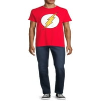 Kısa Kollu Flash Erkek Logo Grafikli Tişört