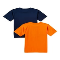 Erkek Neon Performans Tişörtleri, 2'li Paket, 8-20 Beden
