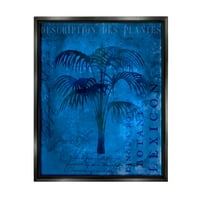 Stupell Tropikal Palmiye Bitki Kolaj Manzara Boyama Siyah Şamandıra Çerçeveli Sanat Baskı Duvar Sanatı