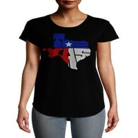 Ev Ücretsiz kadın Texas Kelime T-Shirt