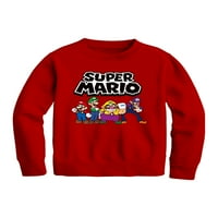 Süper Mario Erkek Uzun Kollu Grafik Sweatshirt, Beden XS-XXL