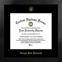 Georgia State Üniversitesi 17w 14h Manhattan Siyah Tek Mat Altın Kabartmalı Diploma Çerçevesi Bonus Kampüs Görüntüleri