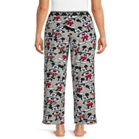 Disney kadın ve kadın Artı Boyutu Mickey Mouse Peluş Uyku Pantolon, Boyutları XS-3X