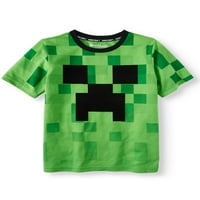 Minecraft Sarmaşık Kamuflaj Logosu Soluyor Kısa Kollu Lisanslı Tişört