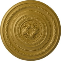 Ekena Millwork 1 4 OD 1 2 P İnci Tavan Madalyonu, El Boyaması Firavunlar Altın