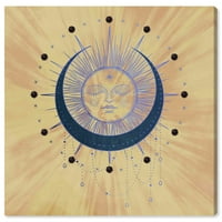 Güneş Luna Donanma Boyama Sanat Baskılar