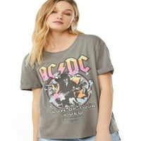 Kepçe kadın AC DC Merhaba düşük erkek arkadaşı T-Shirt
