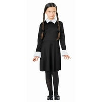 Vintage Siyah Elbise Çocuk Cadılar Bayramı Kostüm
