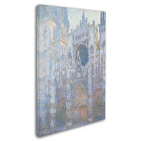 Ticari Marka Güzel Sanatlar 'Rouen Katedrali Batı Cephesi 1894' Claude Monet'in Tuval Sanatı
