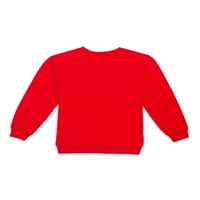 S. Polo Erkek Fransız Havlu Grafik Logolu Sweatshirt, Beden 4- & Husky