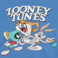 Looney Tunes Erkek Çocuk Grafik Cepli Kapüşonlu eşofman Üstü, 4-20 Beden