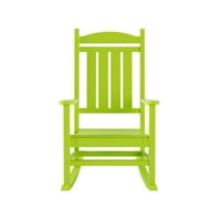 Klasik Adirondack Sundurma Açık Sallanan Sandalyeler Kireç Seti