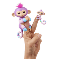Fingerlings Bebek Maymun ve Mini BFFs - Menekşe ve Umut - İnteraktif Bebek Koleksiyon Evcil Hayvan - WowWee Tarafından