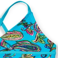 Kanu Surf Girls 7- Krista Floral UPF 50+ İki Parçalı Yüzme Tankini
