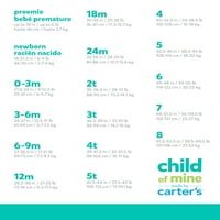 Carter'ın Çocuğum Erkek Bebek Döküntü Bekçi Mayo, Boyutları 0-12M