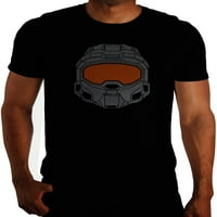 Halo Sonsuz Aynalı Kask erkek ve Büyük erkek grafikli tişört