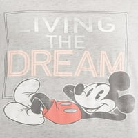 Disney kadın ve kadın Artı Mickey Mouse Pijama T-shirt