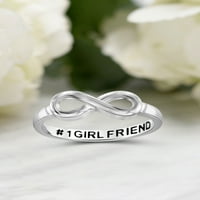 Kuyumcu Kulübü 0. Kadınlar için Gümüş Sonsuzluk Dostluk Yüzüğü