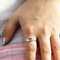 Jewellersclub Gümüş Aşk Düğüm Dostluk Yüzük Kadınlar için