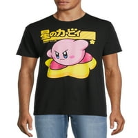 Kirby Erkek Kısa Kollu Grafik Tişörtler, 2'li Paket, S-3XL Bedenler