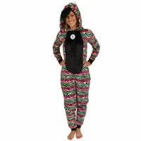 Kadın Zebra karakter pijama yetişkin bir kostüm birliği takım elbise pijama