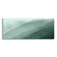 Stupell Karanlık Havadan Görünümü Dağlar Manzara Fotoğraf Galerisi Sarılmış Tuval Baskı Duvar Sanatı