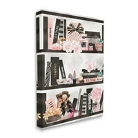 Ziwei Li tarafından tasarlanan Stupell Industries Moda Kitaplık Glam Kozmetik Aksesuarları ve Kitapları, 48