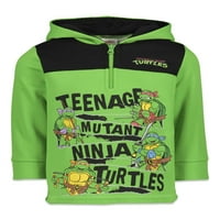 Teenage Mutant Ninja Turtles Donatello Raphael Leonardo Büyük Erkek Yarım Zip Hoodie Yürümeye Başlayan Büyük Çocuk